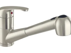 New Küchenarmatur KI-5094 Edelstahloptik Einhebelmischer
