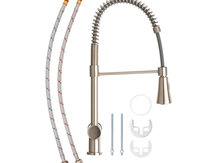 baliv Einhebelmischer<Küchenarmatur KI-1172 Edelstahloptik Edelstahl-Optik