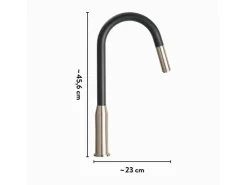 Clearance baliv Küchenarmatur KI-1120 Edelstahl-Optik