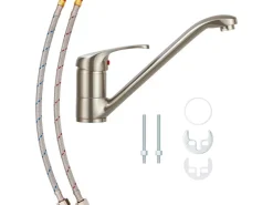 Best baliv Küchenarmatur KI-5093 Edelstahl-Optik