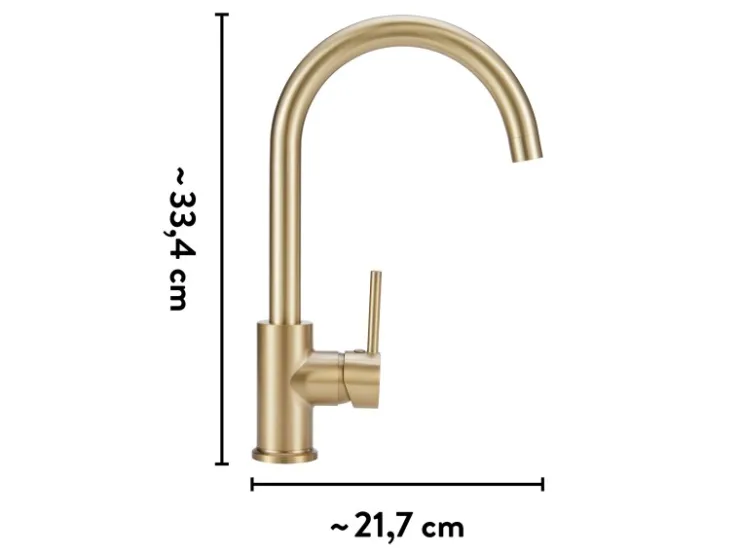 baliv Zubehör Für Küchenarmatur|Einhebelmischer<Küchenarmatur KI-1833 Gold