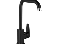 Clearance Küchenarmatur KI-1780 Schwarz-Matt Einhebelmischer