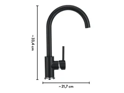 Outlet baliv Küchenarmatur KI-1831 Schwarz
