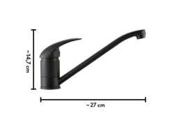New Küchenarmatur KI-1520 Schwarz Matt Einhebelmischer