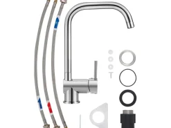 Niederdruck-Küchenarmatur KI-1060 N Chrom Einhebelmischer