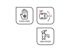 Outlet Thermostat-Wannenarmatur WA-5050 Chrom Einhebelmischer