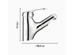 baliv Einhebelmischer<Waschtischarmatur WT-5091 Chrom