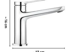 New baliv Waschtischarmatur WT-120 Chrom