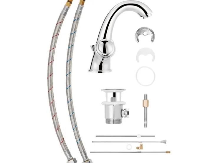 baliv Zweigriffarmatur<Waschtischarmatur WT-5100 Chrom