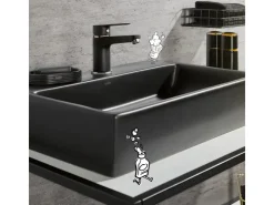 baliv Einhebelmischer<Waschtischarmatur WT-5891 Einhebel Schwarz-Matt Black