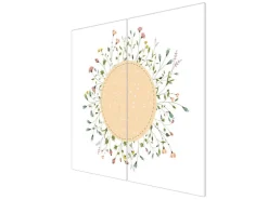 Banjado Herde|Kochfelder<Herdabdeckplatte Glas 2 Teilig Je 30x52CM Schneidebrett Herdabdeckung Mit Motiv Hibiskus Kreis