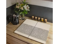 Banjado Herde|Kochfelder<Herdabdeckplatte Glas 2 Teilig Je 30x52CM Schneidebrett Herdabdeckung Mit Motiv Keltischer Knoten
