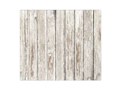 Banjado Herde<Herdabdeckplatte Glas 2 Teilig Je 30x52CM Schneidebrett Herdabdeckung Mit Motiv Weißes Holz