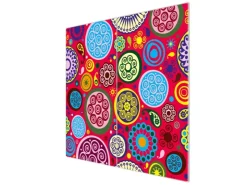 Banjado Herdabdeckplatte Glas 2 Teilig Je 30x52CM Schneidebrett Herdabdeckung Mit Motiv Facetten Monochrome