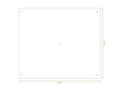 Banjado Herde|Kochfelder<Herdabdeckplatte Glas 1 Teilig 60x52CM Schneidebrett Herdabdeckung Mit Motiv Mohnblumen