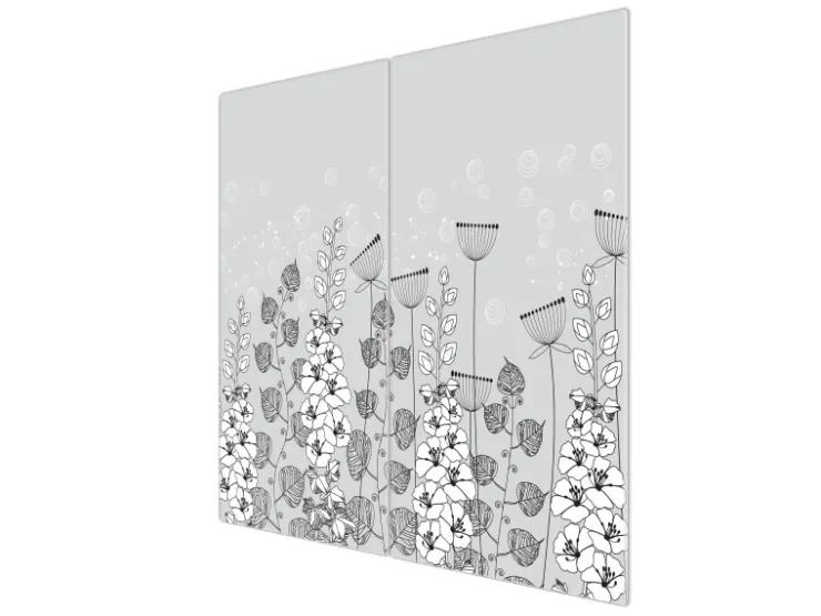 Banjado Herdabdeckungen|Herde<Herdabdeckplatte Glas 2 Teilig Je 30x52CM Schneidebrett Herdabdeckung Mit Motiv Wegesrand
