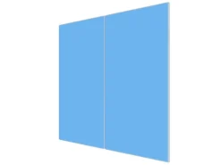 Banjado Herdabdeckungen|Herde<Herdabdeckplatte Glas 2 Teilig Je 30x52CM Schneidebrett Herdabdeckung Mit Motiv Pastellblau