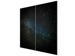 Banjado Herdabdeckungen|Herde<Herdabdeckplatte Glas 2 Teilig Je 30x52CM Schneidebrett Herdabdeckung Mit Motiv Nachthimmel