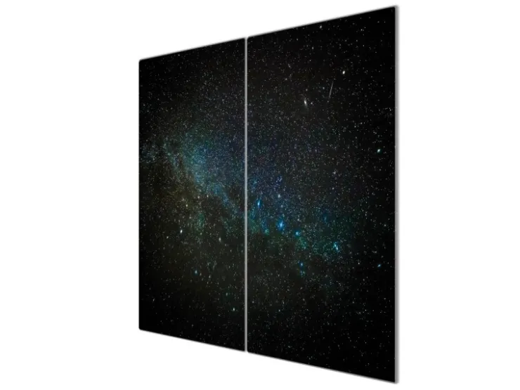 Banjado Herdabdeckungen|Herde<Herdabdeckplatte Glas 2 Teilig Je 30x52CM Schneidebrett Herdabdeckung Mit Motiv Nachthimmel