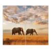 Banjado Herdabdeckplatte Glas 1 Teilig 60x52CM Schneidebrett Herdabdeckung Mit Motiv Zwischen Bäumen