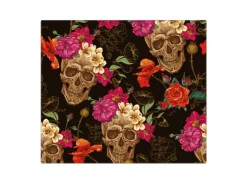 Banjado Schneidebretter|Herdabdeckungen<Herdabdeckplatte Glas 1 Teilig 60x52CM Schneidebrett Herdabdeckung Mit Motiv Los Dias De Muertos