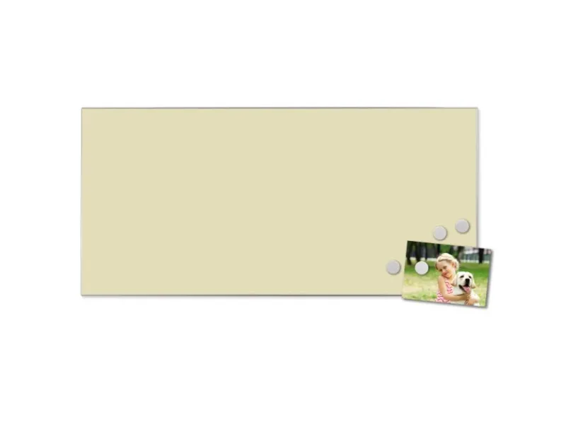 Sale Magnettafel 78x37cm Magnetwand Silber Aus Metall Magnetpinnwand Pinnwand Inkl. 4 Magnete Motiv Beige Küchen-Ordnungssysteme