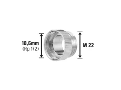Best Übergangsstück M22 x Ø 21 mm (Rp 1/2") Ersatzteile Küchenarmatur