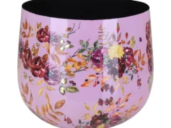 Discount Übertopf Flora mit Blumenmuster Ø 17 cm x 14 cm Töpfe