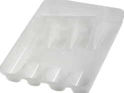 Discount Besteckkasten Pablo 5 Fächer 26,5 cm Weiß Besteckkästen