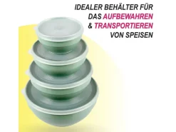 Bestgoodies Vorratsdosen<Vorratsdosen 8er Set Rund Grün 2 x 4er