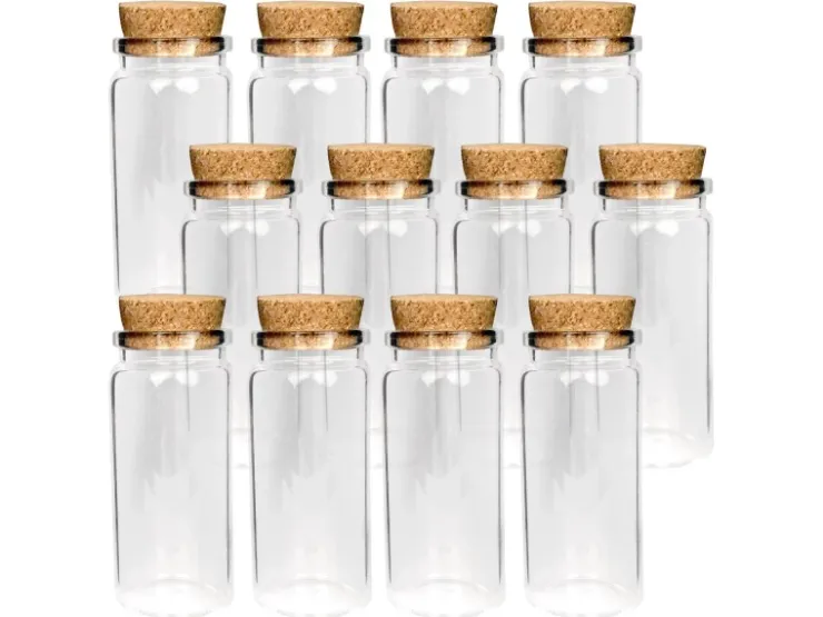 Best Bestlivings Fläschchen Glas mit Korken 10ml 12er Pack