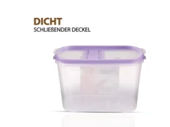 Discount Frischhaltebox Schüttdose 1,4 Liter 2er Pack Lila Vorratsbehälter