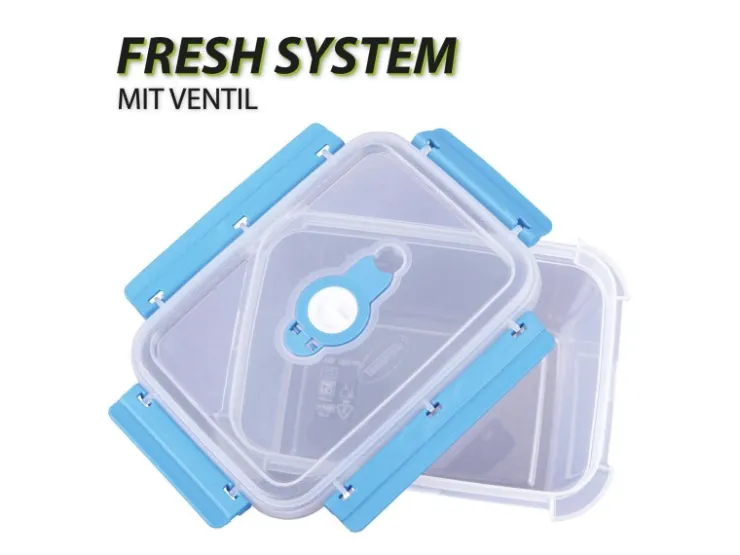 Bestlivings Vorratsbehälter|Gefrierschränke<Frischhaltebox Mit Deckel Fresh System 2 Liter Brotdose Blau