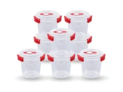 New Bestlivings Frischhaltebox 0,64L Joghurt Im Set Rot 8er Pack