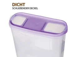 Discount Frischhaltebox Schüttdose 4,5 Liter 2er Pack Lila Vorratsdosen|Vorratsbehälter