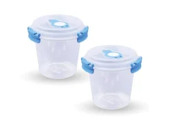 New Frischhaltebox 0,64L Joghurt Im Set Blau 2er Pack Vorratsdosen|Vorratsbehälter