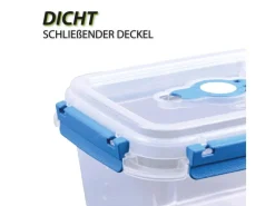 Discount Frischhaltebox 0,9L Lunchbox Im Set Blau 8er Pack Vorratsdosen|Vorratsbehälter