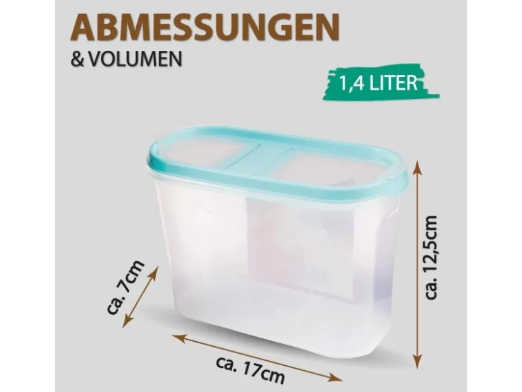 Discount Bestlivings Frischhaltebox 0,64L Joghurt Im Set Blau 1er Pack