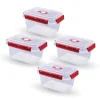 Outlet Frischhaltebox 1,5L Lunchbox Im Set Rot 1er Pack Vorratsdosen|Vorratsbehälter