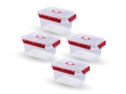 Outlet Frischhaltebox 1,5L Lunchbox Im Set Rot 1er Pack Vorratsdosen|Vorratsbehälter