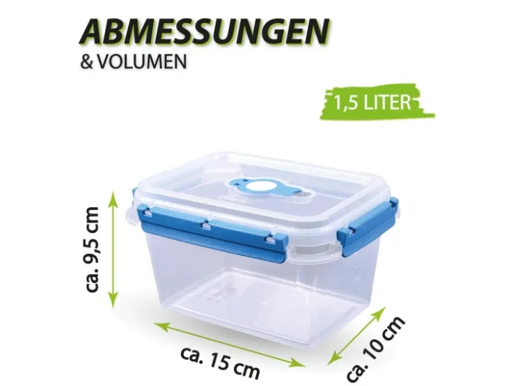 Bestlivings Vorratsdosen|Vorratsbehälter<Frischhaltebox 1,5L Lunchbox Im Set Blau 8er Pack