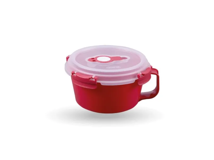 Bestlivings Vorratsdosen|Vorratsbehälter<Frischhaltebox Mit Deckel Fresh System 0,85 Liter Frühstücksschale Rot