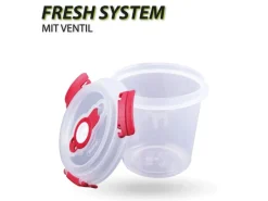 Frischhaltebox 0,64L Joghurt Im Set Rot 4er Pack Vorratsdosen|Vorratsbehälter