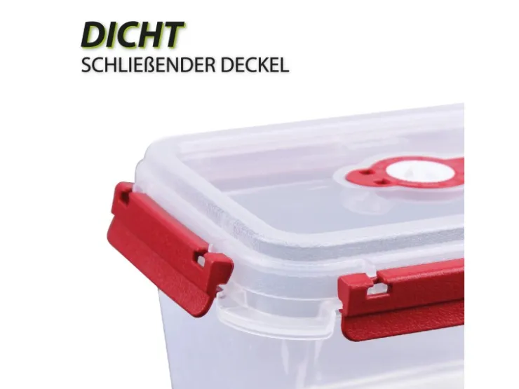 Best Bestlivings Frischhaltebox 0,64L Joghurt Im Set Rot 1er Pack