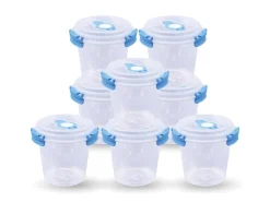Bestlivings Vorratsdosen|Vorratsbehälter<Frischhaltebox 0,64L Joghurt Im Set Blau 8er Pack