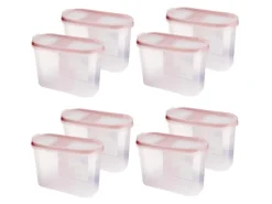 Sale Frischhaltebox Schüttdose 1,4 Liter 8er Pack Altrose Vorratsbehälter|Vorratsdosen