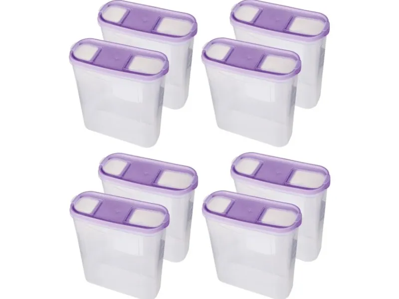 Online Frischhaltebox Schüttdose 4,5 Liter 8er Pack Lila Vorratsbehälter|Vorratsdosen