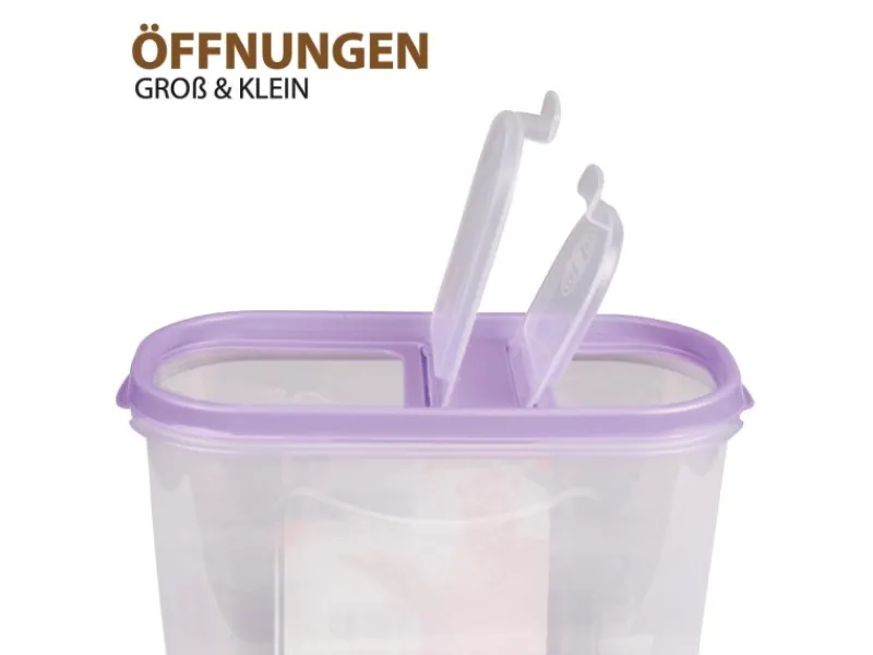Frischhaltebox Schüttdose 1,4 Liter 1er Pack Lila Vorratsbehälter|Vorratsdosen