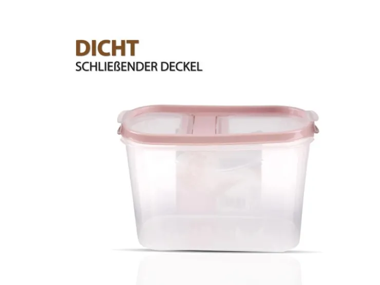 Bestlivings Vorratsbehälter|Vorratsdosen<Frischhaltebox Schüttdose 1,4 Liter 1er Pack Altrose