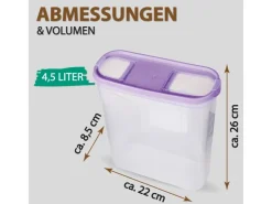 Online Bestlivings Frischhaltebox Schüttdose 4,5 Liter 1er Pack Lila